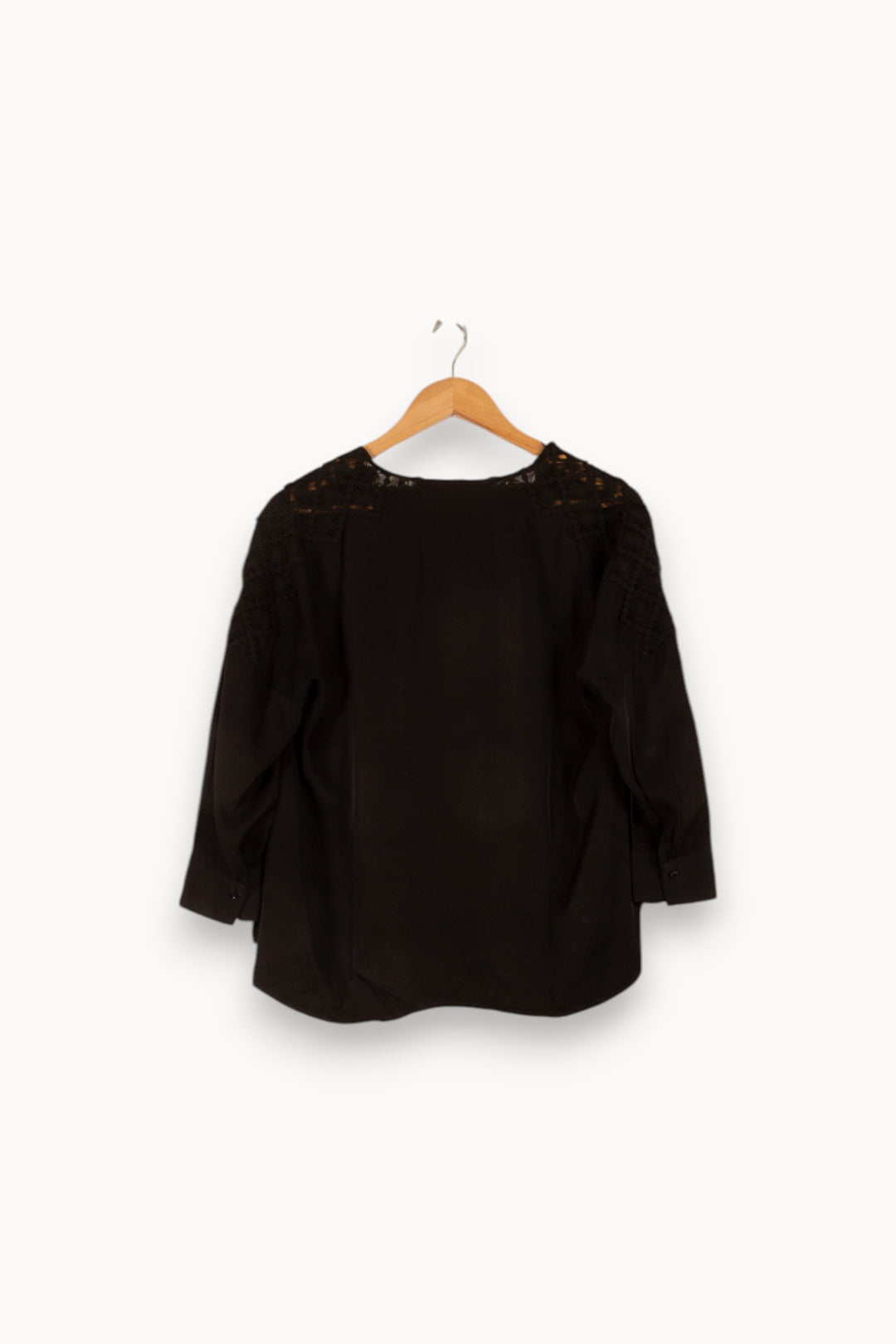 Blouse Noire - Taille S/36 de la marque Sandro | PARAD49005 - Vendu par Paradigme - Image 4