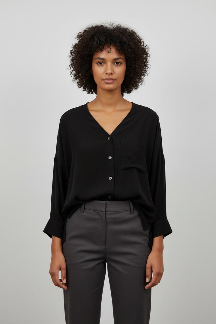 Blouse Noire - Taille S/36