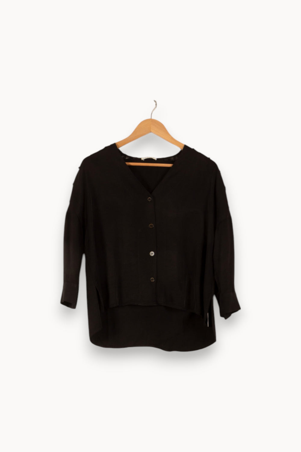Blouse Noire - Taille S/36 de la marque Sandro | PARAD49005 - Vendu par Paradigme - Image 2