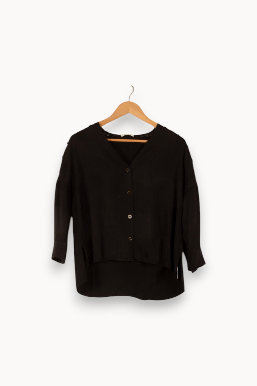 Blouse Noire - Taille S/36 de la marque Sandro | PARAD49005 - Vendu par Paradigme - Image 2