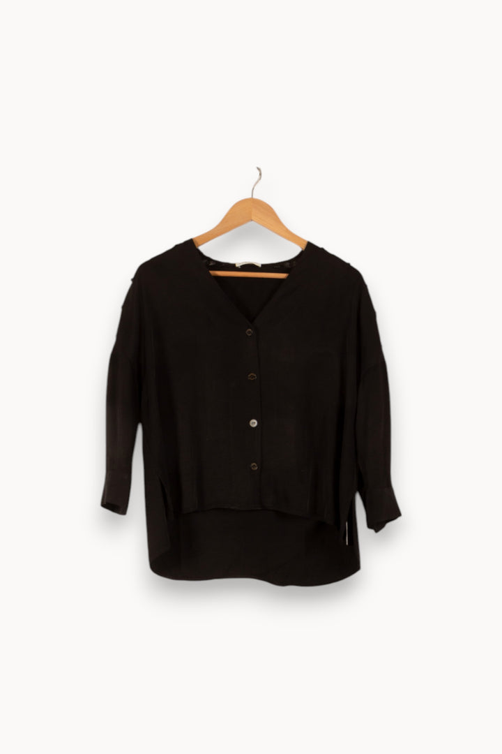 Blouse Noire - Taille S/36 de la marque Sandro | PARAD49005 - Vendu par Paradigme - Image 2