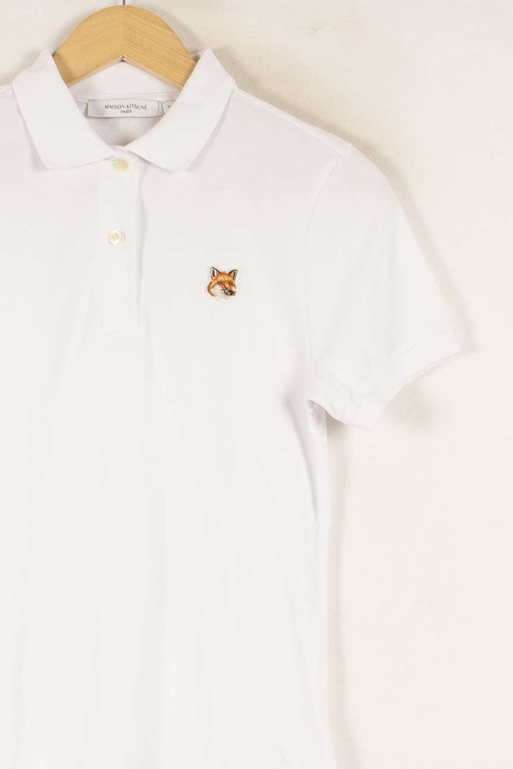 Polo Blanc - Taille S/36 de la marque Maison Kitsuné | PARAD49008 - Vendu par Paradigme - Image 3