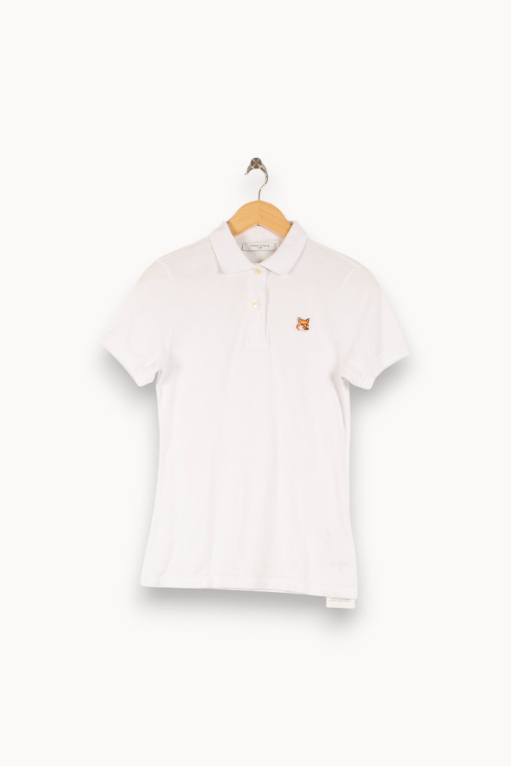 Polo Blanc - Taille S/36 de la marque Maison Kitsuné | PARAD49008 - Vendu par Paradigme - Image 2
