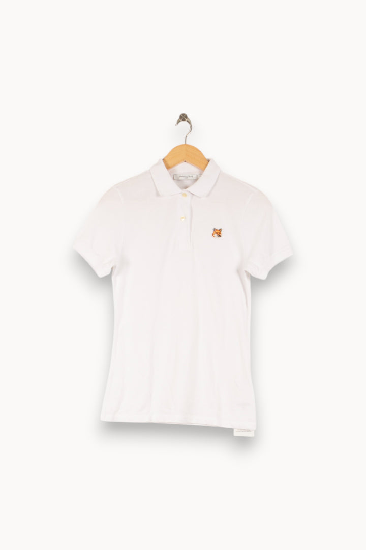 Polo Blanc - Taille S/36 de la marque Maison Kitsuné | PARAD49008 - Vendu par Paradigme - Image 2