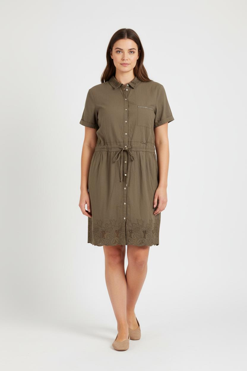 Robe Chemise Verte - Taille XL/42 de la marque One Step | PARAD49019 - Vendu par Paradigme - Image 1