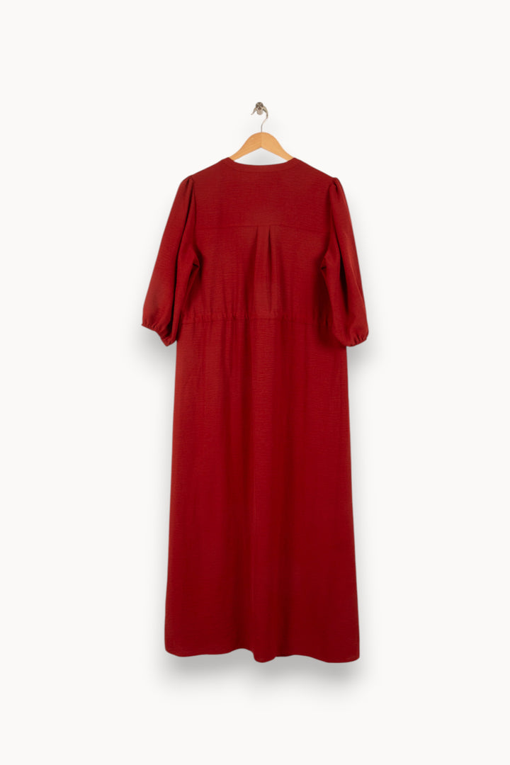 Robe Chemise Longue Bordeaux - Taille L/40 de la marque Grace & Mila | PARAD49021 - Vendu par Paradigme - Image 4