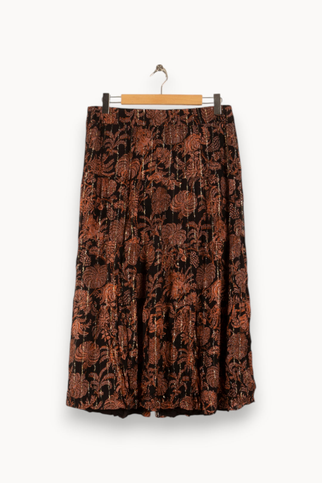 Jupe Longue Noire et Orange - Taille XXL/44 de la marque Maison 123 | PARAD49025 - Vendu par Paradigme - Image 4