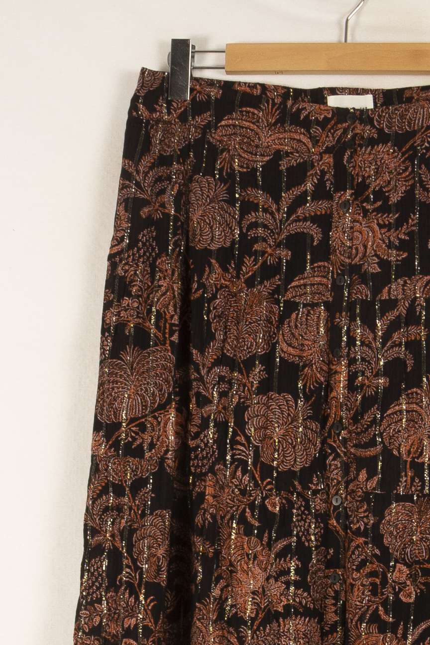 Jupe Longue Noire et Orange - Taille XXL/44 de la marque Maison 123 | PARAD49025 - Vendu par Paradigme - Image 3