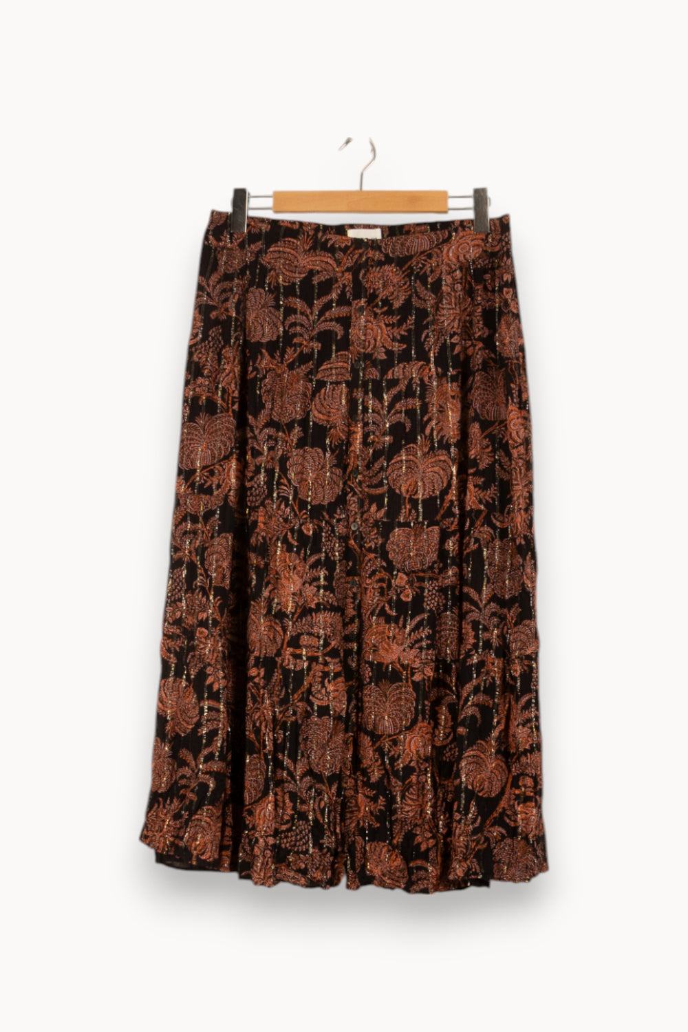Jupe Longue Noire et Orange - Taille XXL/44 de la marque Maison 123 | PARAD49025 - Vendu par Paradigme - Image 2