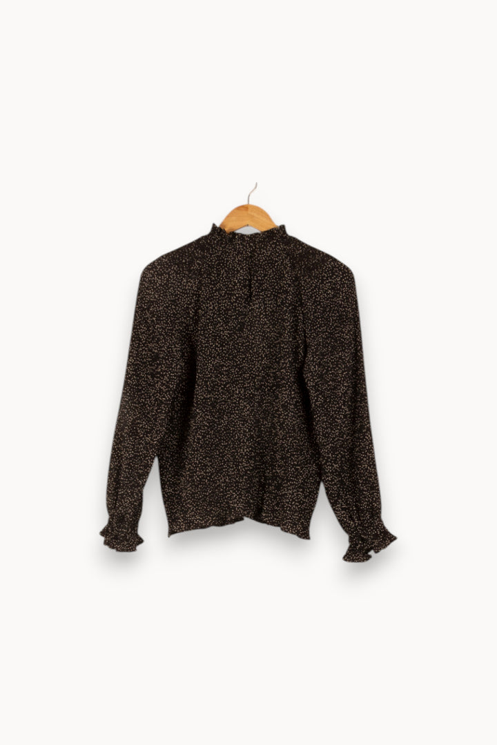 Blouse Noire à Pois Blancs - Taille S/36 de la marque Levi's | PARAD49030 - Vendu par Paradigme - Image 4