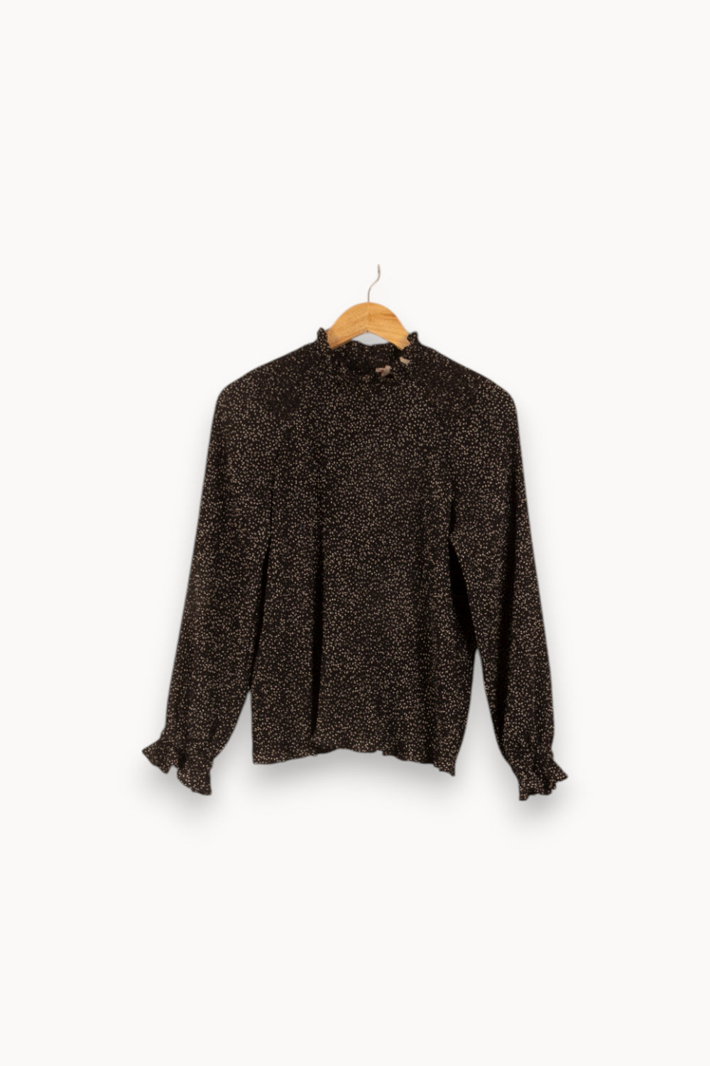 Blouse Noire à Pois Blancs - Taille S/36 de la marque Levi's | PARAD49030 - Vendu par Paradigme - Image 2