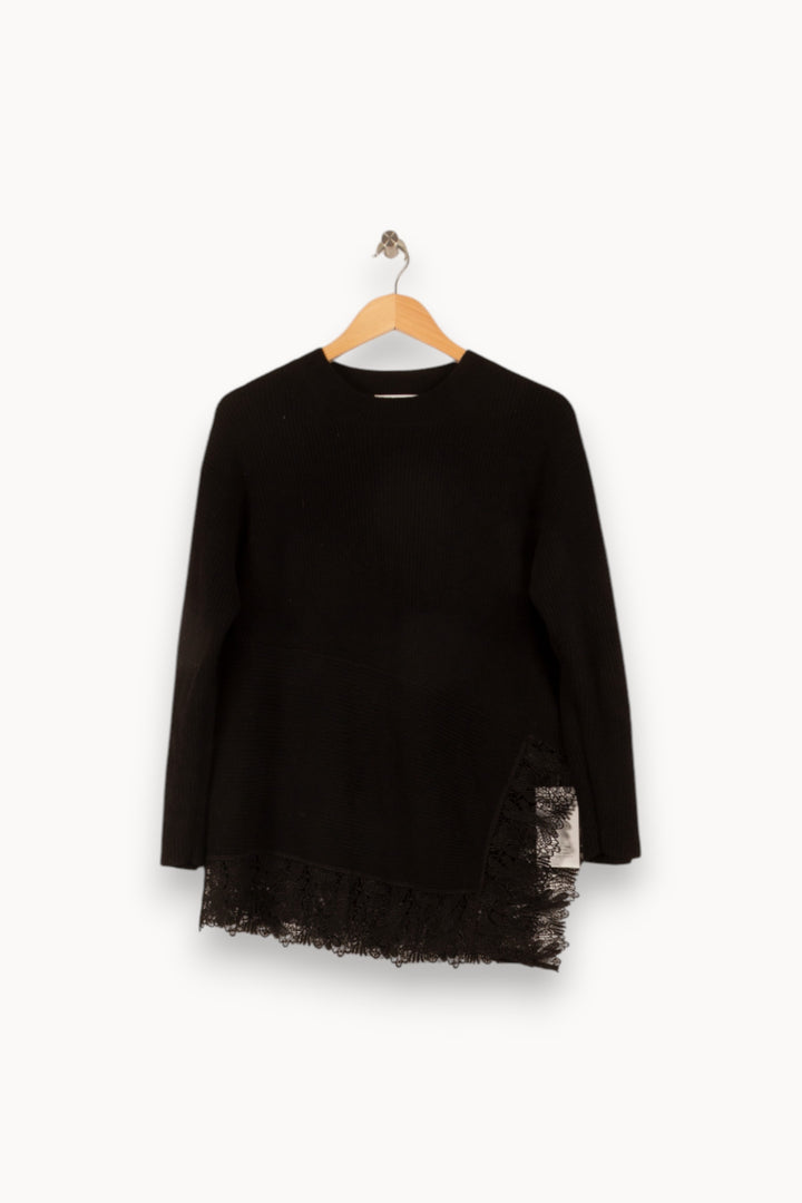 Pull Noir - Taille M/38 de la marque Sandro | PARAD49031 - Vendu par Paradigme - Image 2