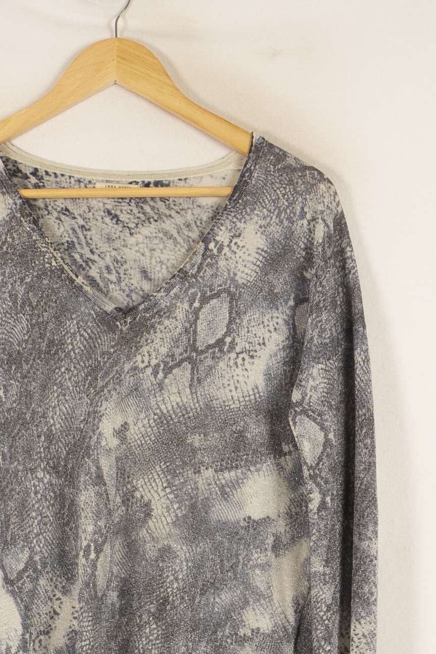 Pull Gris et Beige - Taille S/36 de la marque IKKS | PARAD49040 - Vendu par Paradigme - Image 3