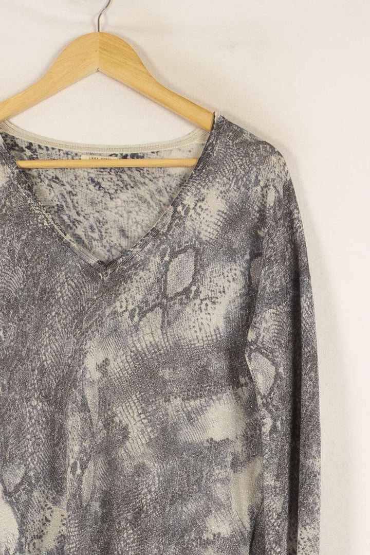 Pull Gris et Beige - Taille S/36 de la marque IKKS | PARAD49040 - Vendu par Paradigme - Image 3