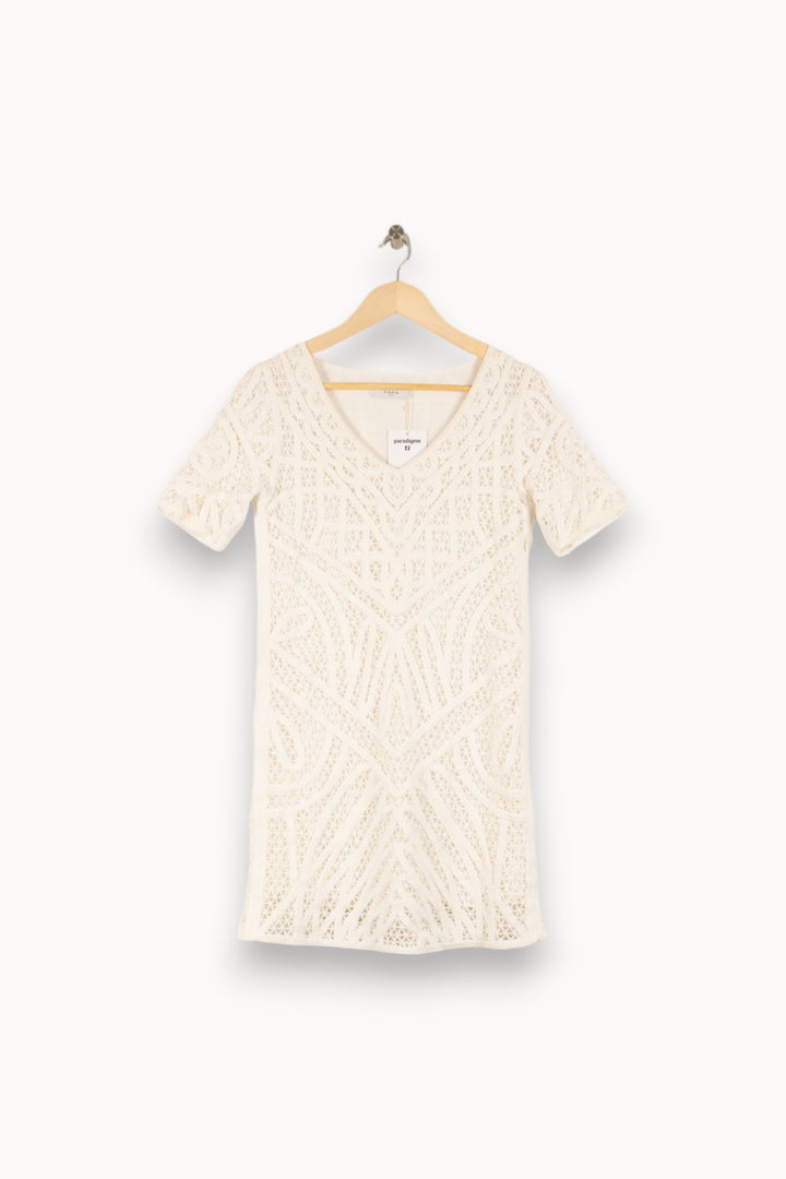 Robe Dentelle Blanche - Taille S/36 de la marque ZAPA | PARAD49043 - Vendu par Paradigme - Image 2