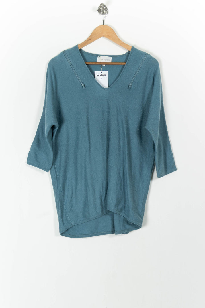 Pull Bleu - Taille S/36 de la marque Sud express | PARAD49048 - Vendu par Paradigme - Image 2