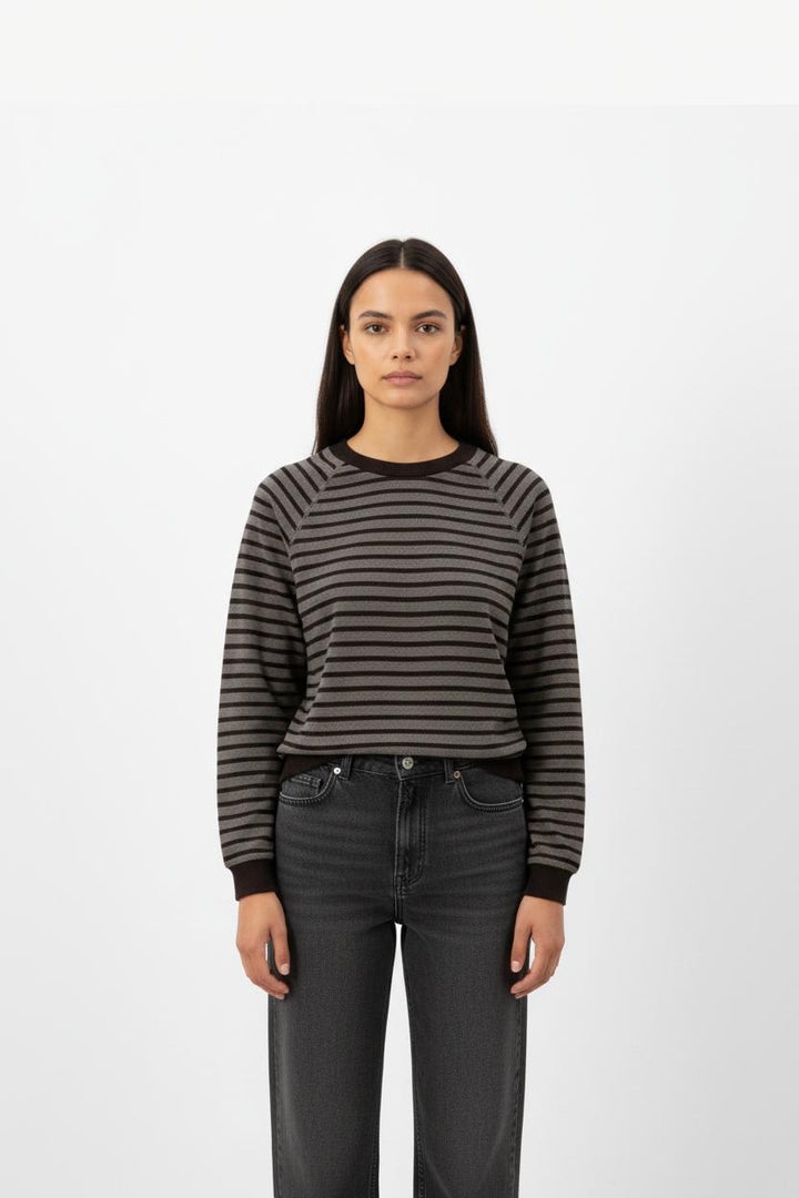 Sweatshirt Gris et Noir - Taille S/36