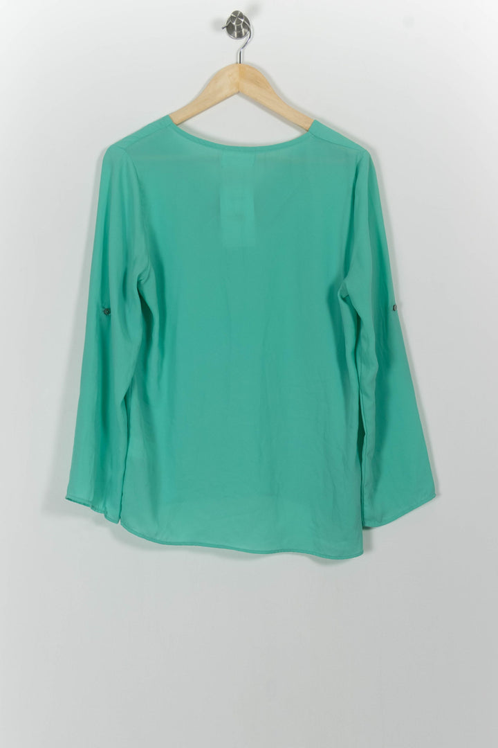 Blouse Verte - Taille M/38 de la marque Sud express | PARAD49051 - Vendu par Paradigme - Image 4