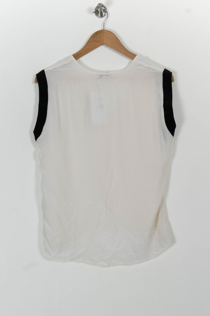 Blouse Blanche et Noire - Taille M/38 de la marque Sandro | PARAD49056 - Vendu par Paradigme - Image 4