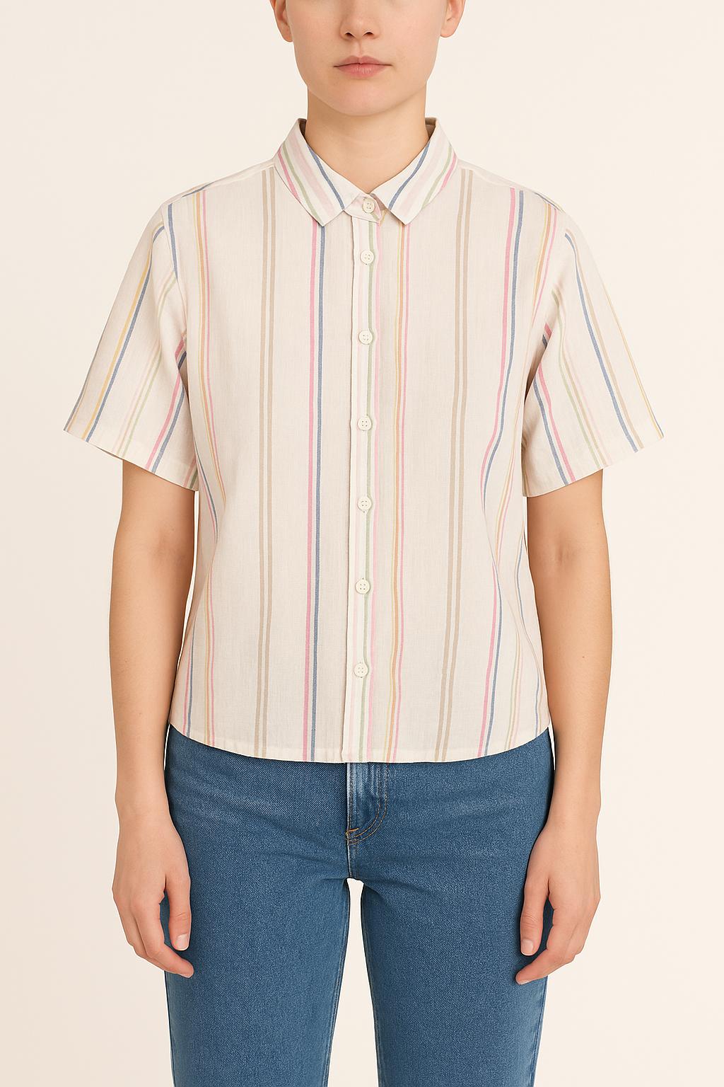 Chemise à Rayures Multicolore - Taille XL/42 de la marque Saint James | PARAD49064 - Vendu par Paradigme - Image 1