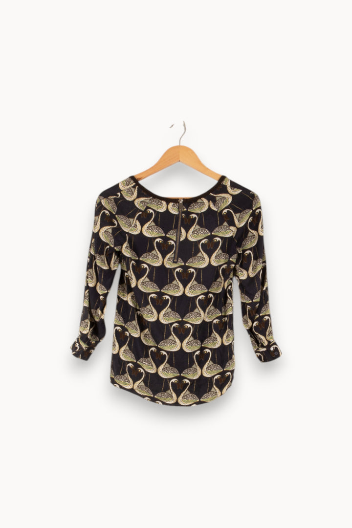Blouse Noire et Beige - Taille XS/34 de la marque One Step | PARAD49076 - Vendu par Paradigme - Image 4