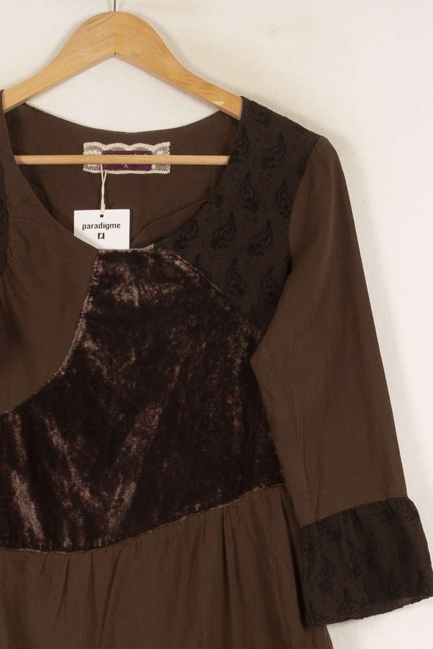 Robe Midi Marron - Taille M/38 de la marque One Step | PARAD49077 - Vendu par Paradigme - Image 3