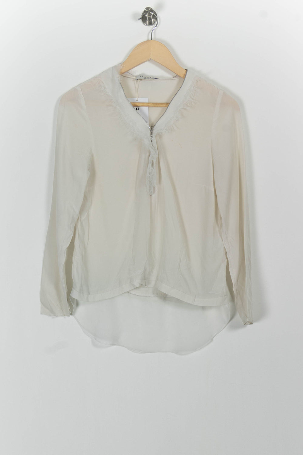 Blouse Blanche - Taille S/36 de la marque Sandro | PARAD49078 - Vendu par Paradigme - Image 2
