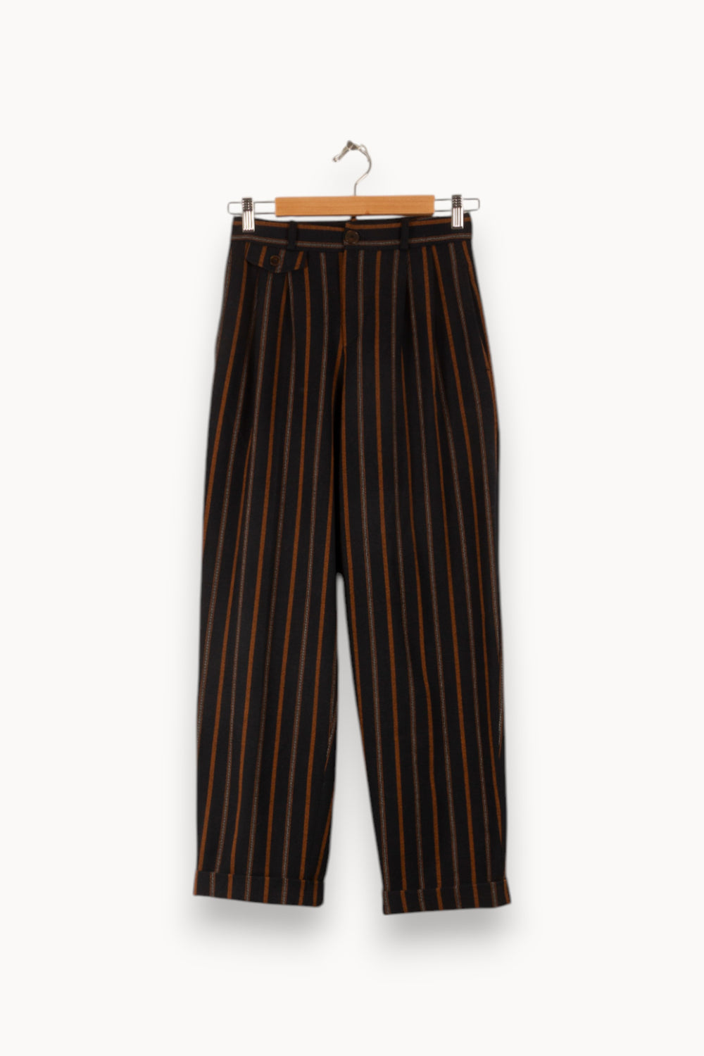 Pantalon Rayé Noir et Marron - Taille XS/34 de la marque Des petits hauts | PARAD49084 - Vendu par Paradigme - Image 2