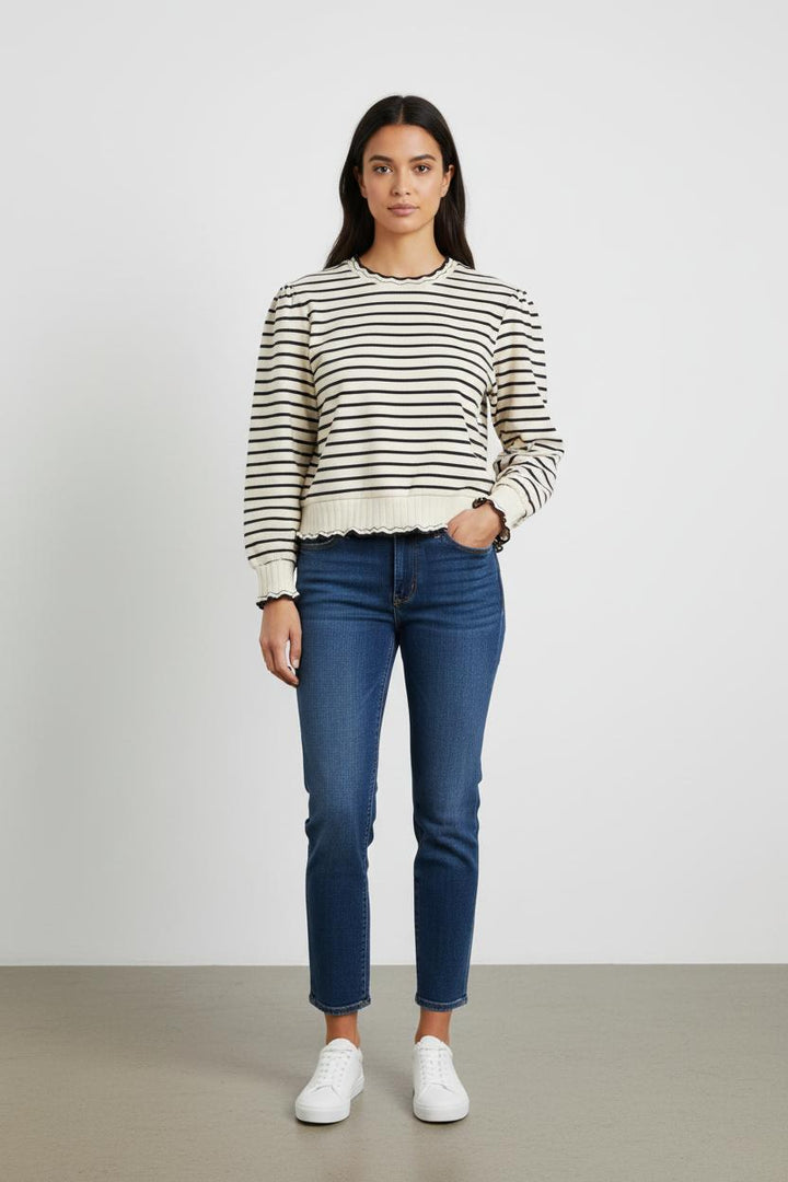 Sweatshirt Blanc et Noir - Taille S/36
