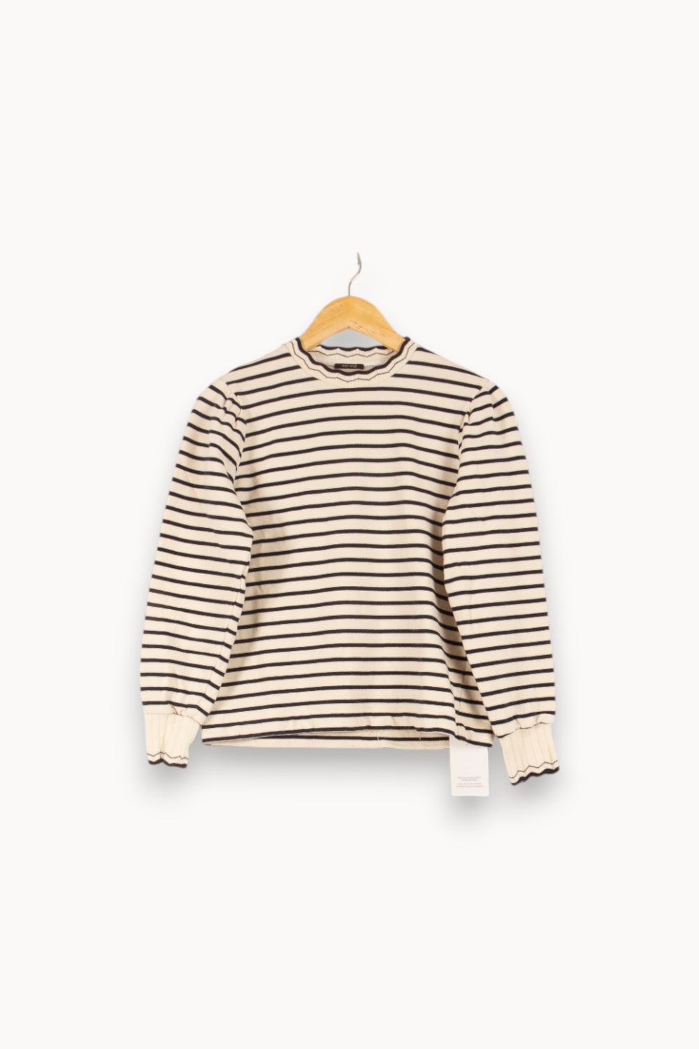Sweatshirt Blanc et Noir - Taille S/36 de la marque One Step | PARAD49092 - Vendu par Paradigme - Image 2