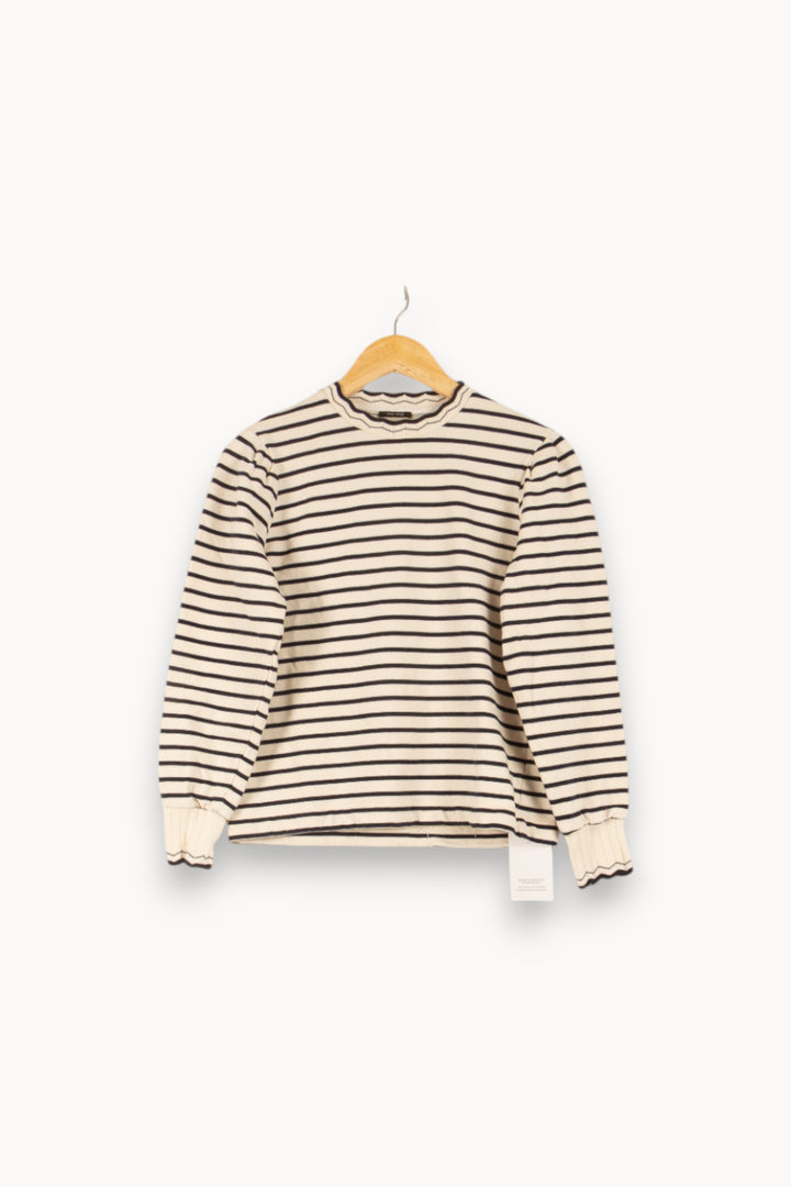 Sweatshirt Blanc et Noir - Taille S/36 de la marque One Step | PARAD49092 - Vendu par Paradigme - Image 2