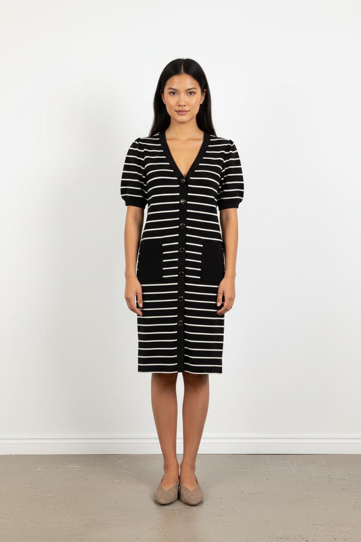 Robe Courte Noire et Blanche - Taille S/36