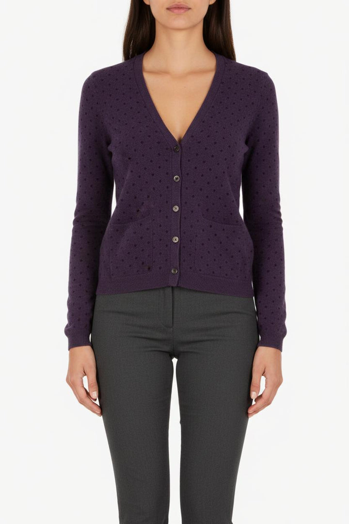 Cardigan Violet - Taille S/36