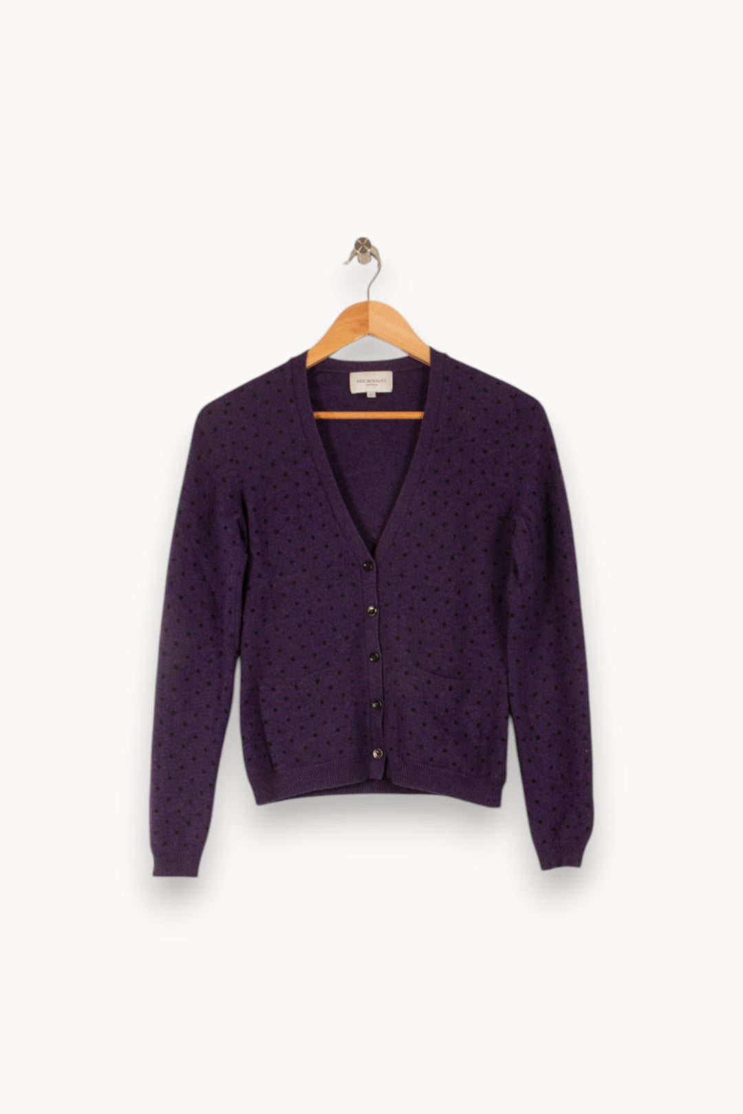 Cardigan Violet - Taille S/36 de la marque Eric Bompard | PARAD49102 - Vendu par Paradigme - Image 2