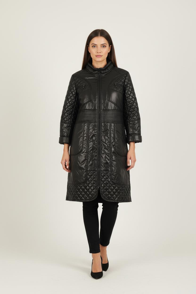 Manteau Matelassé Noir - Taille XXL/44 de la marque ZAPA | PARAD49119 - Vendu par Paradigme - Image 1