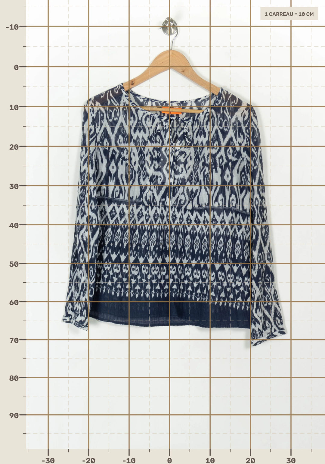 Blouse Bleu et Blanc - Taille S/36 de la marque ba&amp;sh | PARAD49123 - Vendu par Paradigme - Image 4