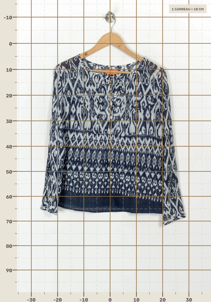 Blouse Bleu et Blanc - Taille S/36 de la marque ba&amp;sh | PARAD49123 - Vendu par Paradigme - Image 4