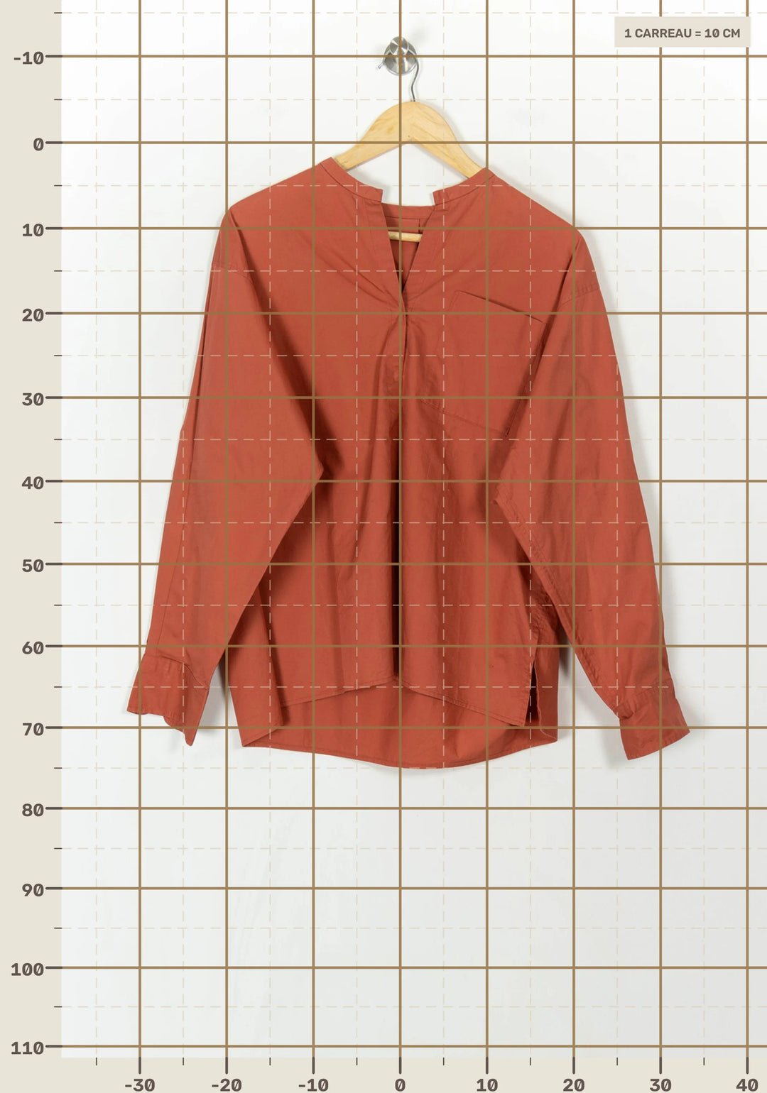 Chemise Rouge - Taille S/36 de la marque Isabel Marant | PARAD49124 - Vendu par Paradigme - Image 4