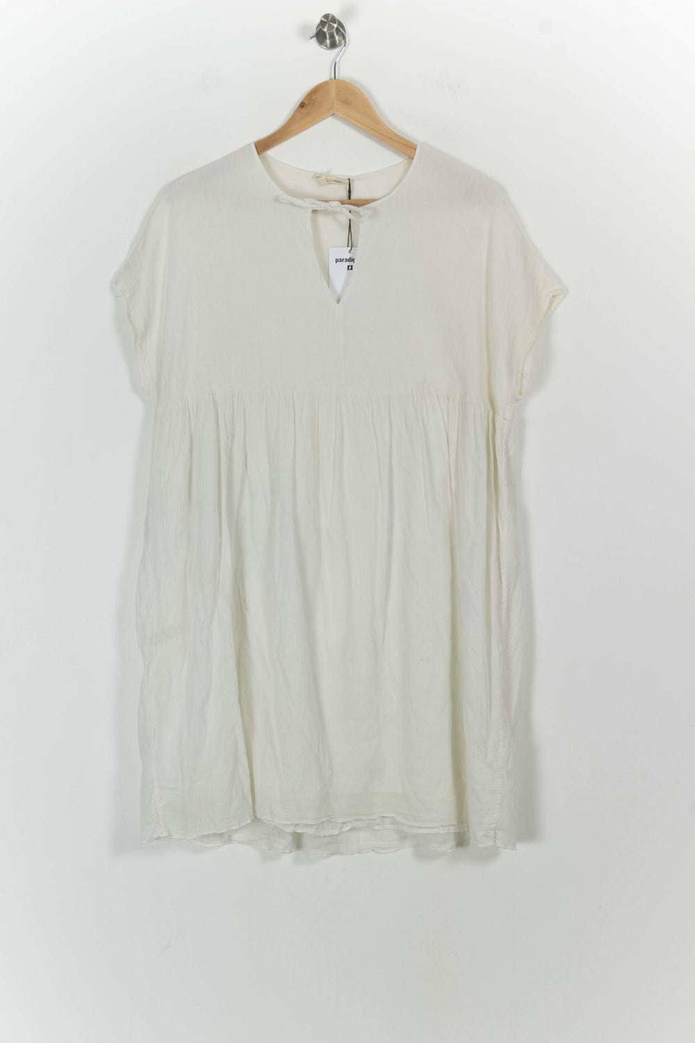 Robe Ample Blanche - Taille XS/34 de la marque American Vintage | PARAD49127 - Vendu par Paradigme - Image 2
