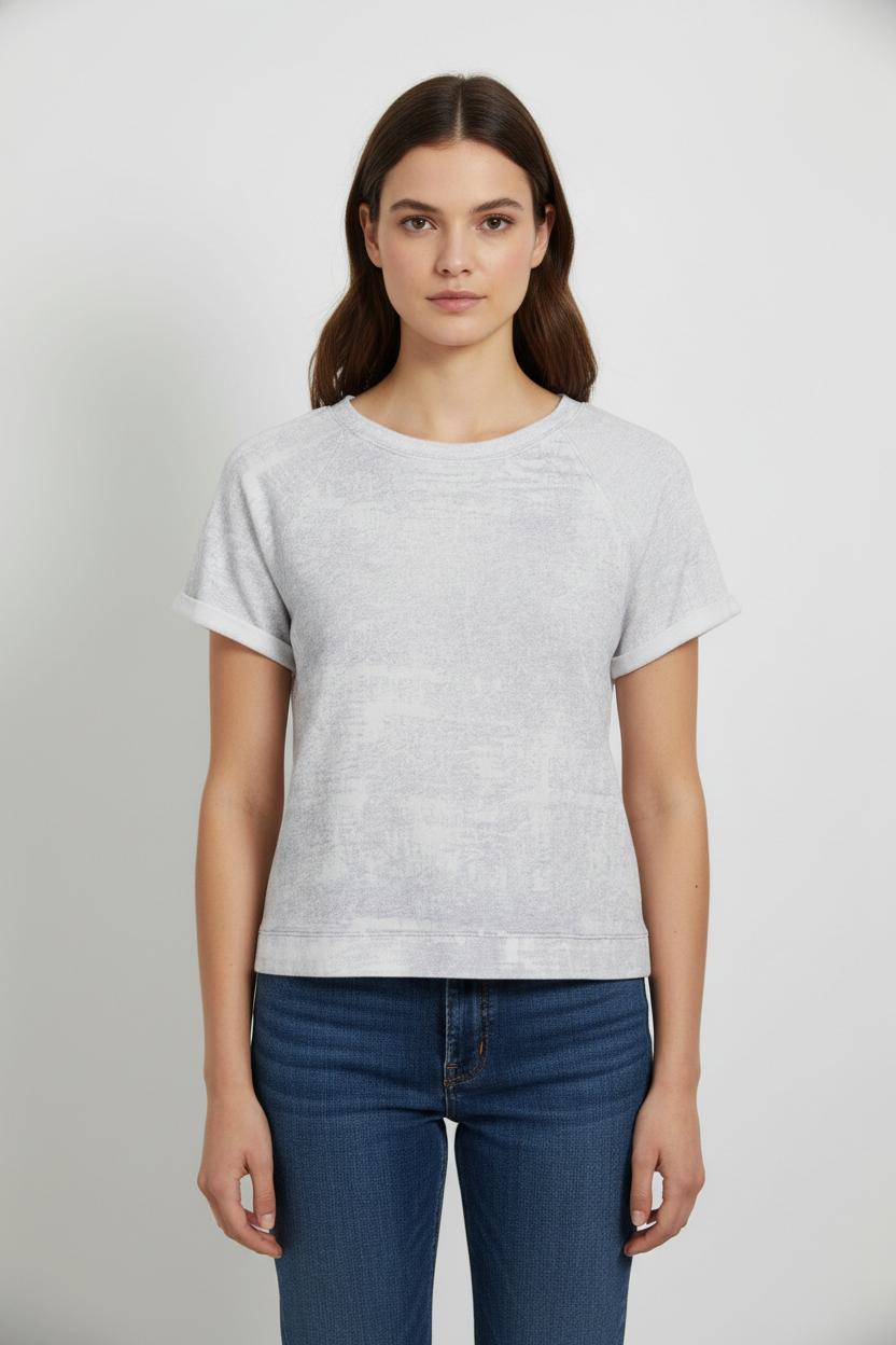 Tee-shirt Gris - Taille S/36 de la marque Sandro | PARAD49131 - Vendu par Paradigme - Image 1