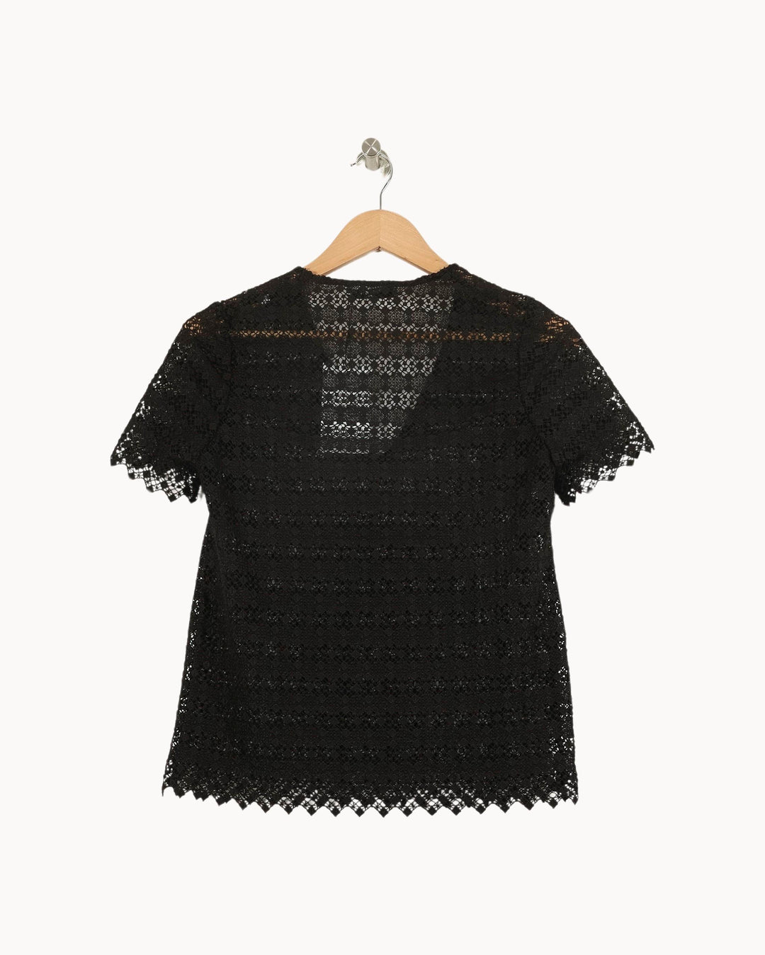 Blouse Noire - Taille L/40 de la marque Sandro | PARAD49138 - Vendu par Paradigme - Image 4