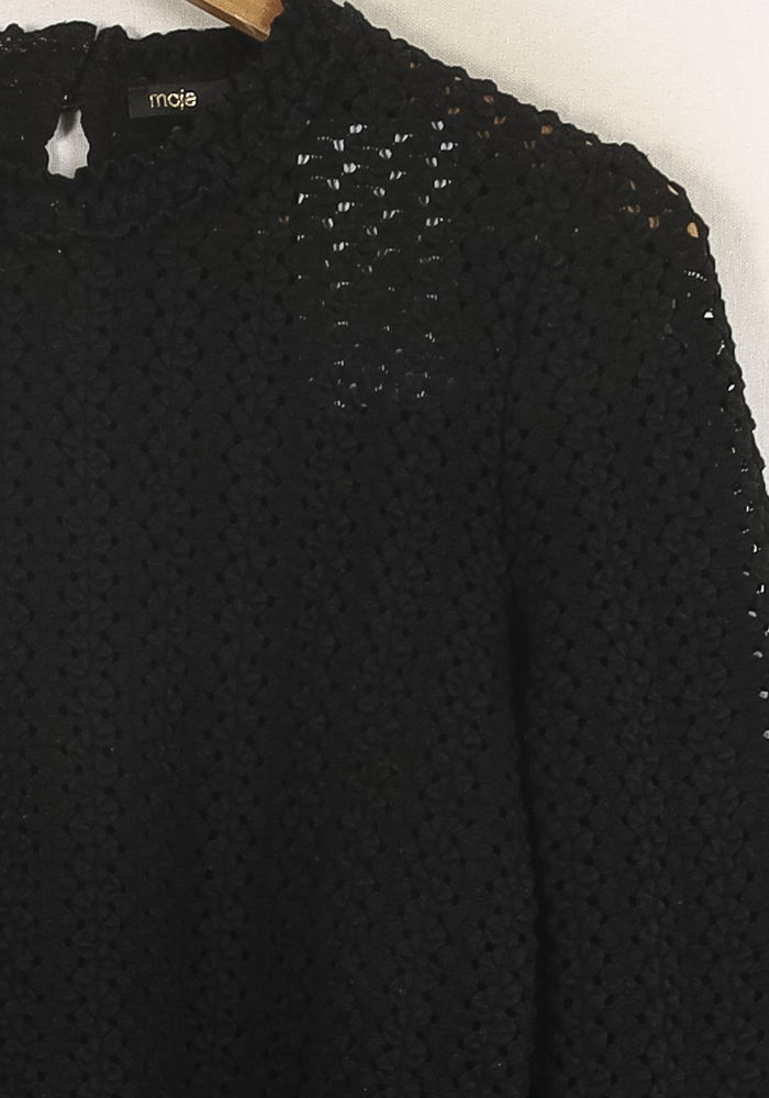Pull Noir - Taille L/40 de la marque Maje | PARAD49139 - Vendu par Paradigme - Image 3