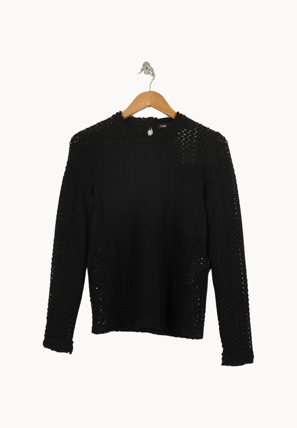Pull Noir - Taille L/40 de la marque Maje | PARAD49139 - Vendu par Paradigme - Image 2