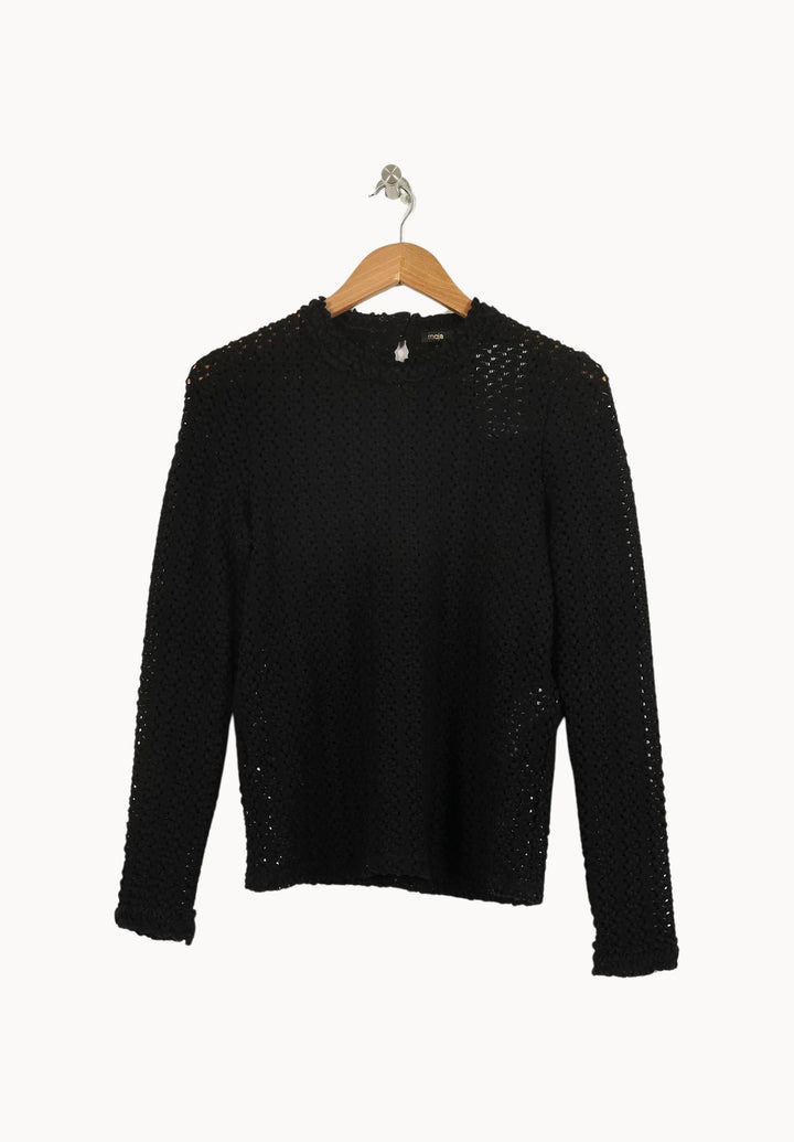 Pull Noir - Taille L/40 de la marque Maje | PARAD49139 - Vendu par Paradigme - Image 2