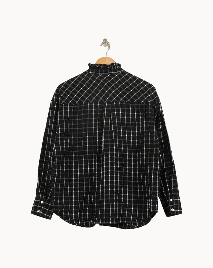 Chemise Noire et Blanche - Taille L/40 de la marque Galeries Lafayette | PARAD49140 - Vendu par Paradigme - Image 4