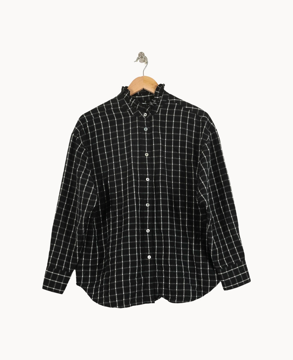 Chemise Noire et Blanche - Taille L/40 de la marque Galeries Lafayette | PARAD49140 - Vendu par Paradigme - Image 2
