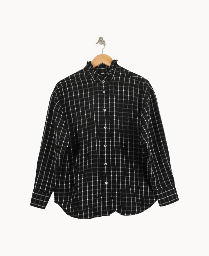 Chemise Noire et Blanche - Taille L/40 de la marque Galeries Lafayette | PARAD49140 - Vendu par Paradigme - Image 2