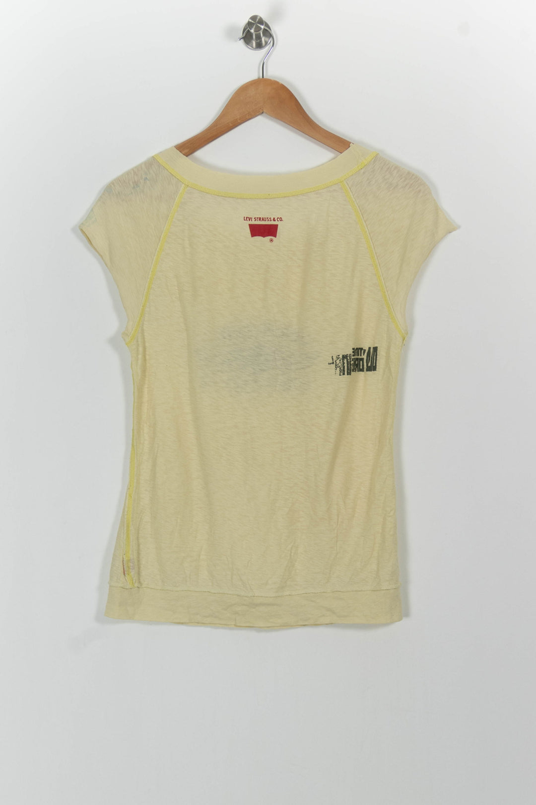 Tee-shirt Jaune - Taille M/38 de la marque Levi's | PARAD49154 - Vendu par Paradigme - Image 4