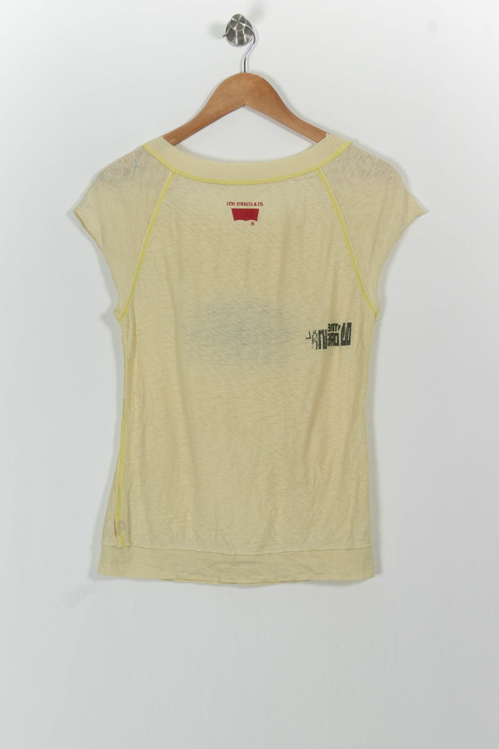 Tee-shirt Jaune - Taille M/38 de la marque Levi's | PARAD49154 - Vendu par Paradigme - Image 4