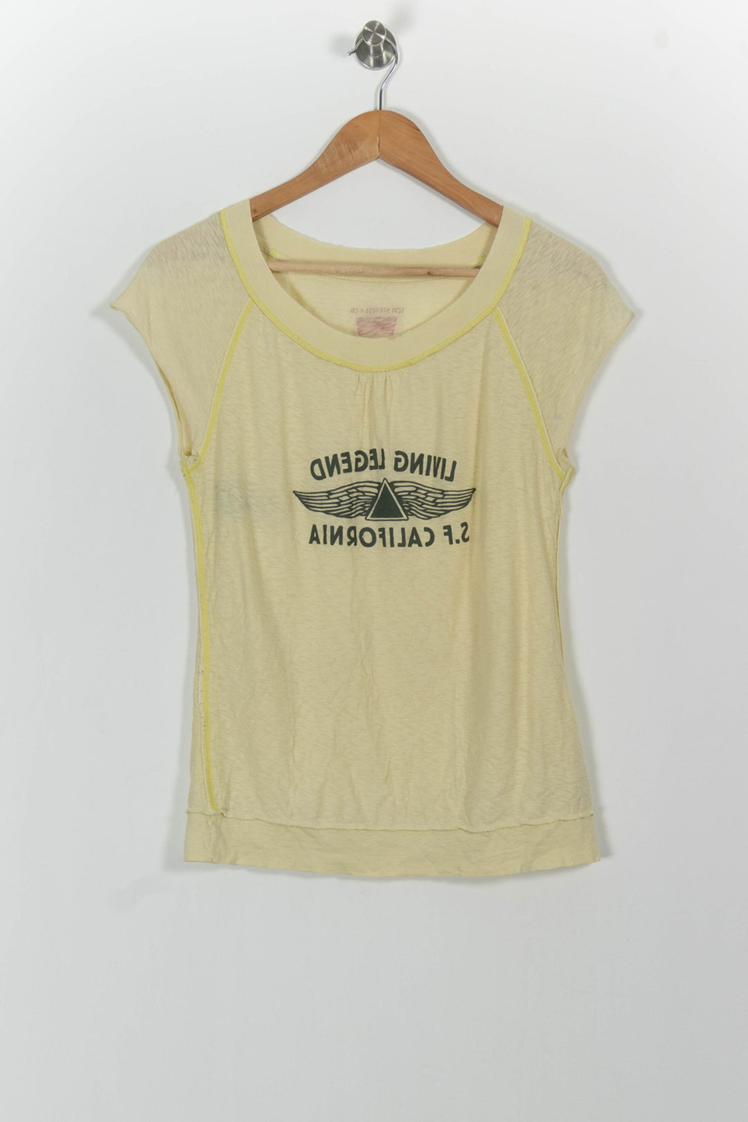 Tee-shirt Jaune - Taille M/38 de la marque Levi's | PARAD49154 - Vendu par Paradigme - Image 2